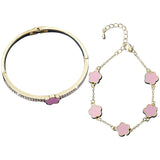 Lucky Five Petal Flower Bracelet Women's – Jewelry Gift Ideas — 13