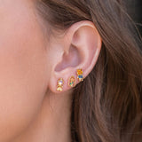 Cute Earrings Three-piece Suit Zircon Earrings – Small Gift Ideas — 4
