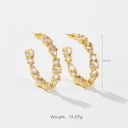 Fashion Zircon Simple Stud Earrings Women – Stylish Gifts — 5