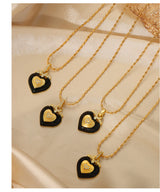 Colored Enamel Glaze Love Diamond Pendant – Jewelry Gift Ideas — 9