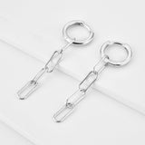 S925 Sterling Silver Rectangular Chain Long Chain – Meaningful Gifts — 2