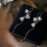 French Vintage Bell Orchid Earrings – Stylish Gifts — 3