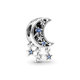 Bracelet Beads White Copper Star Moon Zircon – Jewelry Gift Ideas — 11