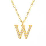 Stainless Steel Diamond-filled 26 English Letter – Jewelry Gift Ideas — 15