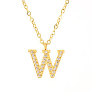 Stainless Steel Diamond-filled 26 English Letter – Jewelry Gift Ideas — 15