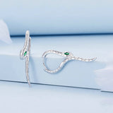 Women's Fashion Silver Snake Earrings – Stylish Gifts — 4