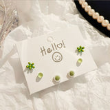 Sterling Silver Needle Stud Earrings Women's Set Small – Gifts for Her — 18
