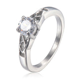 Simple Four-claw Diamond Two Sides Hollow Air Quality – Gifts for Her — 7