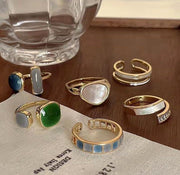 Fashion Oil Dripping Geometric Ring – Stylish Gifts — 7
