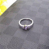 Women's Purple Gemstone Copper Ring – Gifts for Her — 3