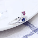 Creative Personalized Inlaid Zirconia Devil's Eye Ring – Gift Ideas — 3