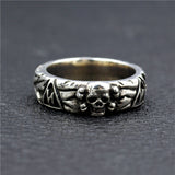 Mens Fashion Simple Sterling Silver Skull Ring – Stylish Gifts — 1