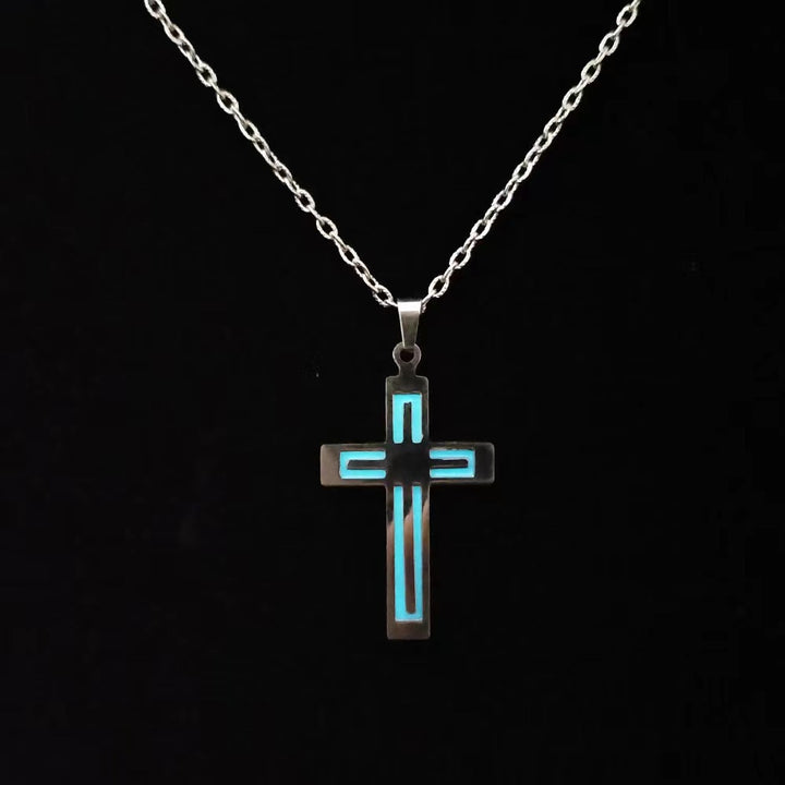 Men's Simple Luminous Cross Titanium Steel – Jewelry Gift Ideas — 1