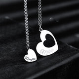 Heart-shaped Stitching Stainless Steel Necklace – Jewelry Gift Ideas — 2