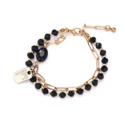 Geometric Cutout Round Diamond Chain Crystal – Jewelry Gift Ideas — 3