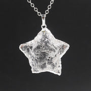 Star Moon Faceted Pendant White Crystal – Jewelry Gift Ideas — 7