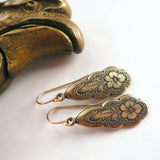 Carved Flower Pendant Earrings For Women – Jewelry Gift Ideas — 1