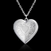 Peach Heart Photo Box Photo Pendant Necklace – Jewelry Gift Ideas — 1