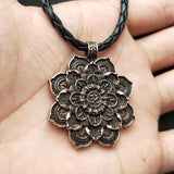 Women's Double Sided Mandala Flower Pendant – Jewelry Gift Ideas — 4