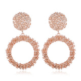 Simple Geometric Relief Flower Earrings – Small Gift Ideas — 3