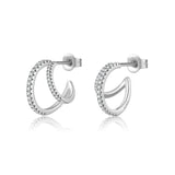 Double C Full Rhinestone Zircon Geometric Ins Temperament – Gift Ideas — 7
