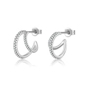 Double C Full Rhinestone Zircon Geometric Ins Temperament – Gift Ideas — 7