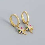 Eight-pointed Star Colored Metal Wind Ear Buckle – Gift Ideas — 7