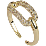 Fashion Korean Women Diamond Square Ring – Stylish Gifts — 3