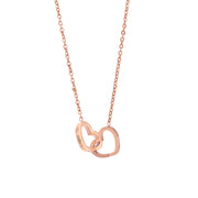 Custom Name Necklace Personalized Double Heart – Jewelry Gift Ideas — 4