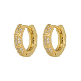 Fashion Copper Plating 18K Gold Earrings Ins Geometric – Stylish Gifts — 10