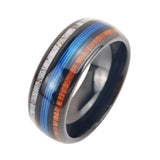 Polished Electric Black Inlaid Deerhorn Ring – Useful Gifts — 2