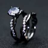 Women's Fashion Four-claw Twist Drill Ring Set – Stylish Gifts — 8