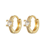 Fashion Copper Plating 18K Gold Earrings Ins Geometric – Stylish Gifts — 15