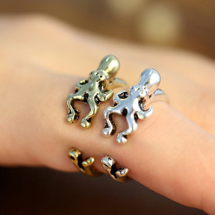 Vintage Octopus Squid Open Ring – Holiday Gift Ideas — 1