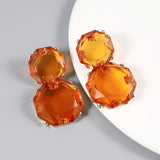 Summer Bohemian Style Transparent Resin Earrings – Stylish Gifts — 19