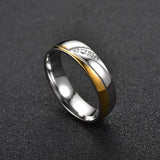 Stainless Steel Couple Ring Pair Ring Diamond – Stylish Gifts — 3