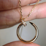 Sparkling Zircon Temperament Nail Necklace – Jewelry Gift Ideas — 2