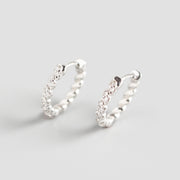 Vintage Screw Pattern Earrings Gold-plated Zircon – Gifts for Her — 6