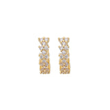 Simple Copper Inlaid Zircon Geometric Advanced Twin – Surprise Gifts — 2