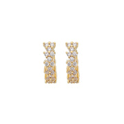 Simple Copper Inlaid Zircon Geometric Advanced Twin – Surprise Gifts — 2