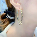 Versatile Exaggerated Double Metal Earrings – Unique Gift Ideas — 6
