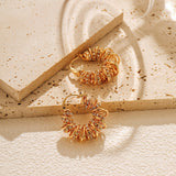 Spring Winding Design Personalized Earrings – Unique Gift Ideas — 7