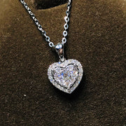 Versatile White Diamond Heart Shaped Pendant – Jewelry Gift Ideas — 5