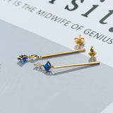 Stylish Silver Stud Earrings Inlaid With Zircons – Jewelry Gift Ideas — 2