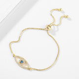 Women's Copper Set Zirconia Pull Eye Bracelet – Jewelry Gift Ideas — 2
