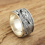 S925 Handmade Vintage Thai Silver Personality Ring – Gifts for Him — 1
