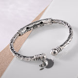 S925 Silver Twist Bracelet Men's And Women's Retro – Stylish Gifts — 2