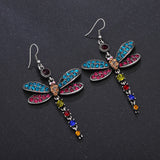 Ethnic Diamond Vintage Fringe Dragonfly Earrings – Surprise Gifts — 5
