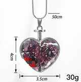 Crystal Love Phase Box Necklace Pendant Hand – Jewelry Gift Ideas — 7