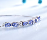 S925 Sterling Silver Blue Sapphire Box Chain – Jewelry Gift Ideas — 3